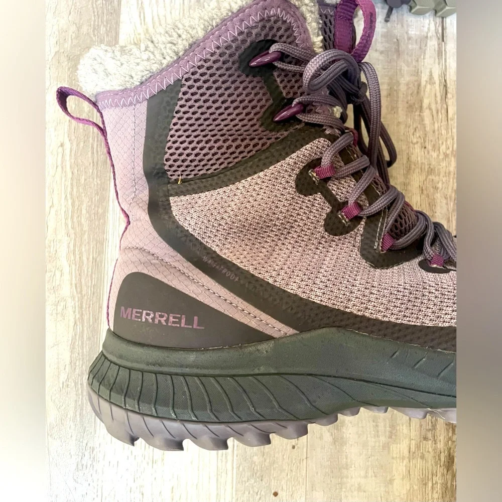 Merrell Bravada Knit Waterproof Hiking Boots- Womens Size 10.5/EU 42 - Picture 6 of 8